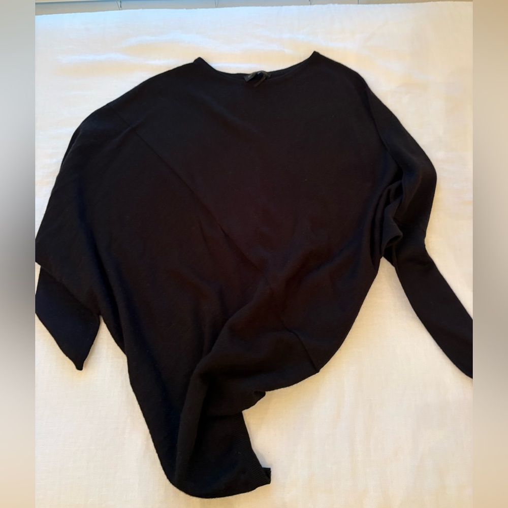 Donna Karan Elegant Black Women's Asymmetrical Sweater